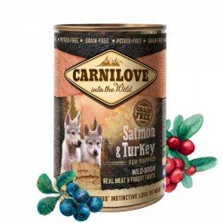 Carnilove | Chien | Boîte pour chiot Saumon et Dinde 400g