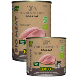 Biofood | Chien | Boîte 100% Viande de Poulet