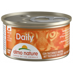 Almo Nature | Chat | Bouchées avec Dinde & Canard 85g Daily Grain Free