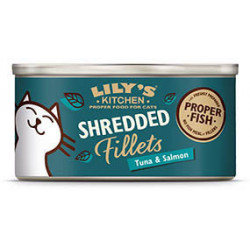 Lily's Kitchen | Chat | Effilochés en Bouillon Thon et Saumon 70g