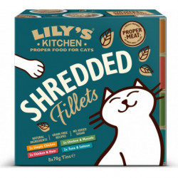 Lily's Kitchen | Pâtée chat | Multipack Effilochés en bouillon 8 x 70 g