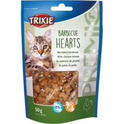 Trixie | Friandise pour chat | PREMIO Barbecue Hearts, 50 g