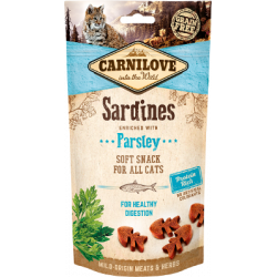 Carnilove | Friandise chat | Semi-Moist Sardine enriched with Parsley 50g