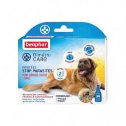 Beaphar | DIMETHICARE Grand Chiens +30kg - Pipettes stop parasites x6