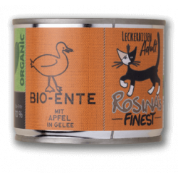 Rosina's Finest | Chat | Boîte BIO Canard aux pommes 200g