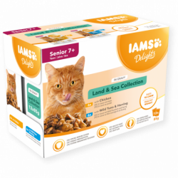 IAMS | Chat | Pâtée Naturally Senior Land & Sea Collection