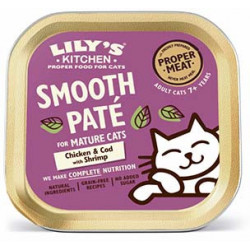 Lily's Kitchen | Chat | Pâtée Senior au Poulet, Cabillaud, Crevette - 85g