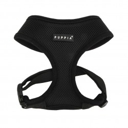Puppia Soft | Harnais confortable et réglable pour chien | Noir