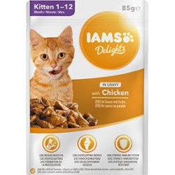 Iams | Chat | Sachet Humide en Sauce Chaton poulet 85 g