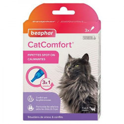 Beaphar CatComfort | Pipettes calmantes pour chats et chatons à la phéromone maternelle