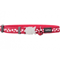 RedDingo | Collier pour chat Taches blanches Rouge