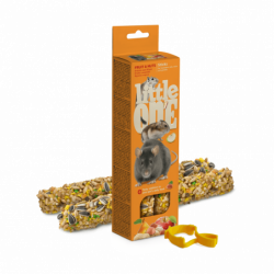 Little One | Sticks pour hamsters, rats, souris et gerbilles avec fruits et noix 2x60g