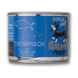 Rosina's Finest | Pâtée chat |Thon aux crevettes en gelée - boîte de 200 g