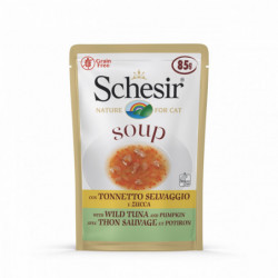 Schesir | Soupe pour Chats | Thon Sauvage et Citrouille 85g