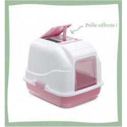 Imac | Maison de toilette pour chat rose