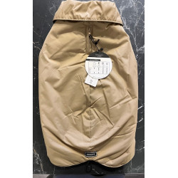 Wouapy / Manteau imperméable pour grands chiens  beige intérieur polaire noire