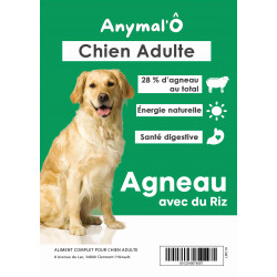 Super Premium chien adulte - Agneau riz 28% 1.5KG