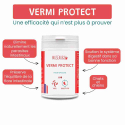 Vermi Protect – Vermifuge Naturel pour Chien et Chat sous forme de comprimés – Museau & Co | Made in France