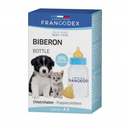 Francodex | Chien & Chat | Biberon et 2 Tétines 120 mL