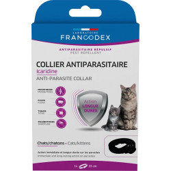 Francodex | Chat | Collier Anti-puces Icaridine et Actifs naturels