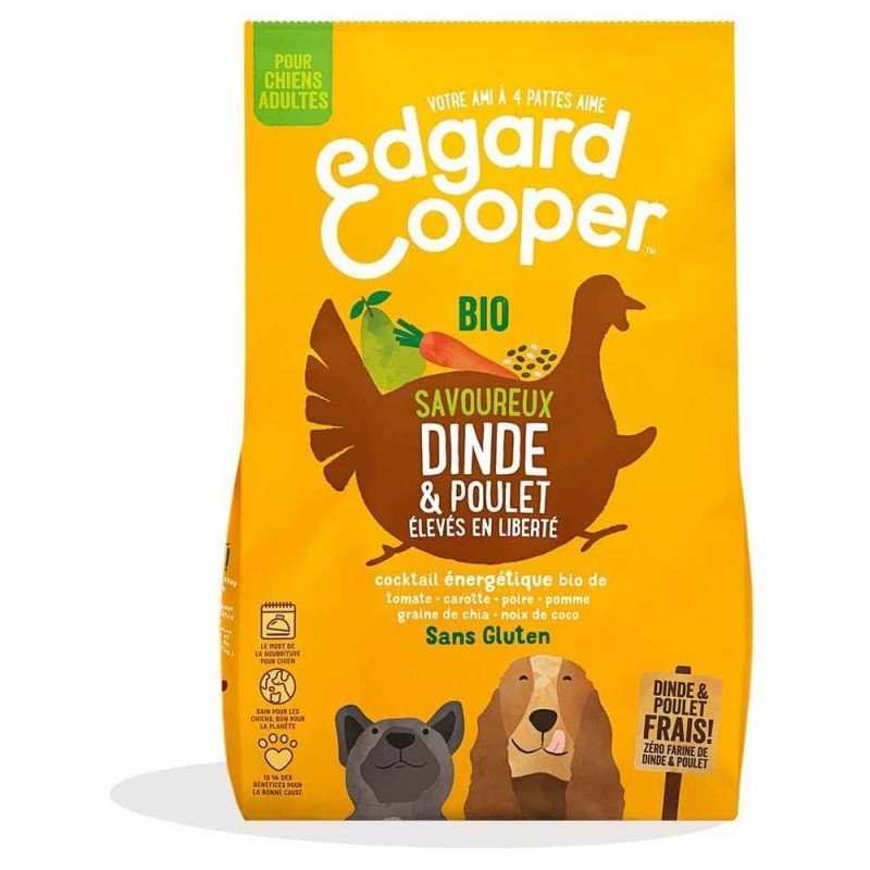 croquettes bio pour chien edgar et cooper