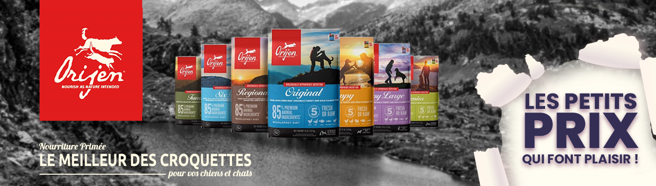 Orijen bannière 03/2023 les prix qui font plaisir